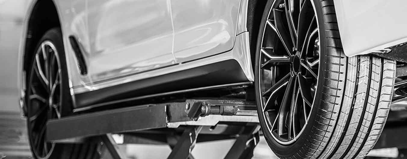 Mechanic Shop Image Black and White 3